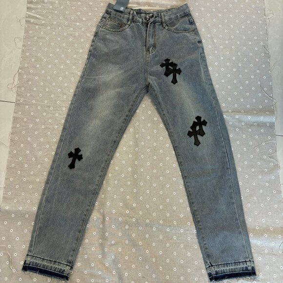 Chrome Hearts Cross Patch Jeans